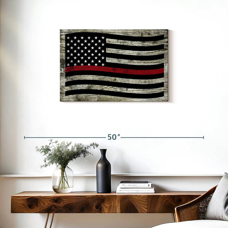 Lelar US Firefighter Flag, 20" H x 30" W
