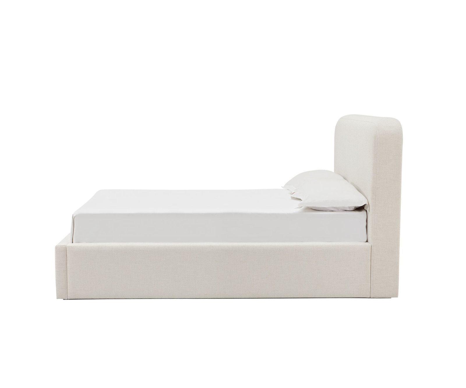 Bailee Upholstered Bed, King, Whipped Honey Linen Blend