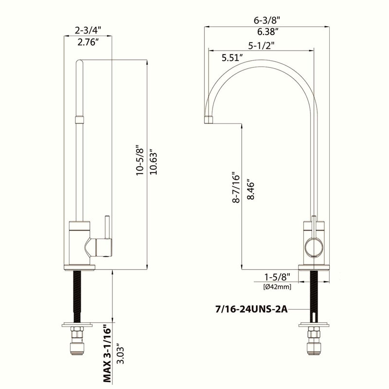 INLE Kitchen Faucet, Brushed Nickel
