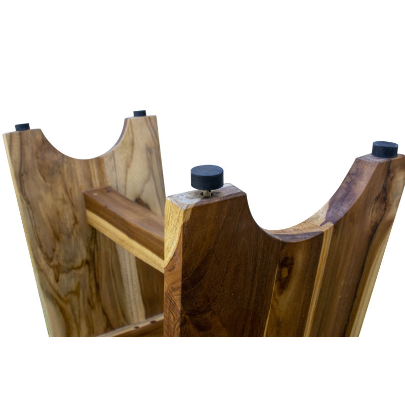 Banc de douche en teck EcoDecors, EarthyTeak - l 24 po Serenity