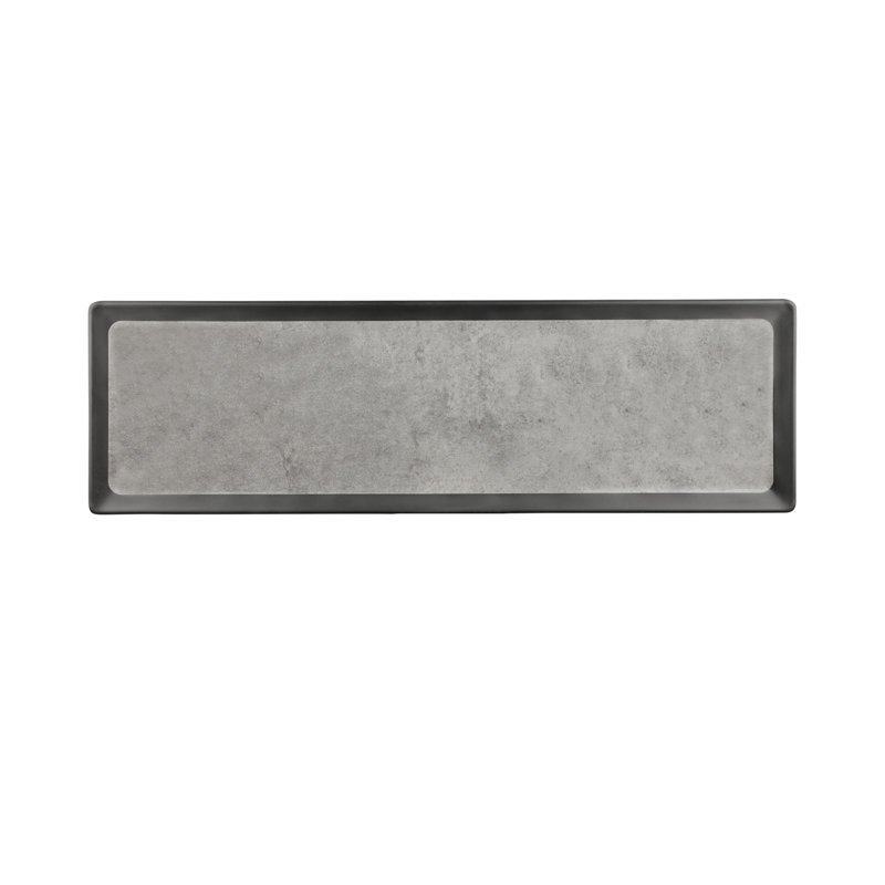 Elite Global Solutions Kobe Melamine Tray, Gold, 0.5" H x 20.75" W x 6.38" D