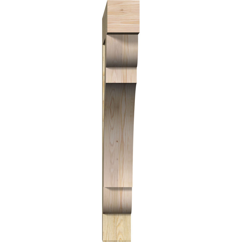 H 6 po x P 6 po Support en bois / corbeau, Sapin de Douglas, H 48 po x l 6 po x P 44 po