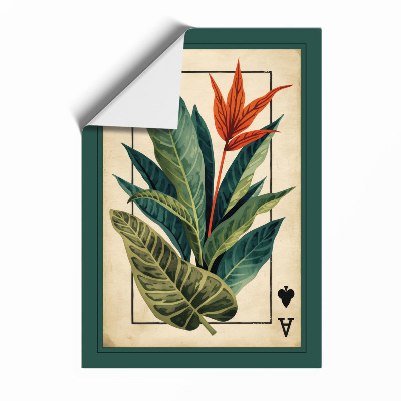 Ace of Spades Botanical - Framed Print, Unframed, A1 - 84.1 x 59.4 cm