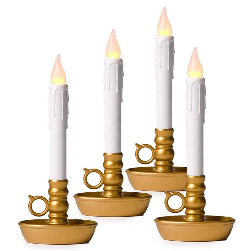 Bougie sans flamme non parfumée, Or antique