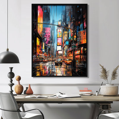 New York City Time Square Lights V - New York City Wall Art