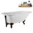 62" Streamline Clawfoot Tub,Tray,Drain, Clawfeet-101628986-102218230