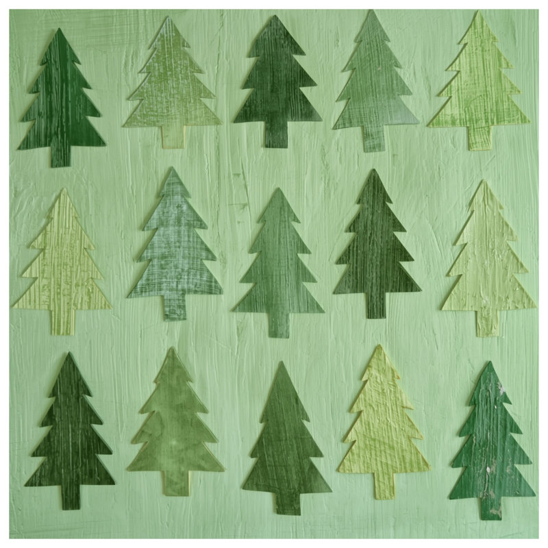 Rideaux de douche Green Tree Silhouettes, L 70 po x H 84 po