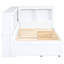 Lit de jour simple en blanc avec deux tiroirs de rangement et ports - Construction supplémentaire pour une chambre soignée-514473289