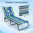 Miltrud Outdoor Metal Chaise Lounge