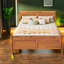 Lits plateforme en bois de chêne, conception durable pour maison moderne