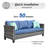 Cracraft 7 - Person Patio Conversation Sets with Cushions-1895554206