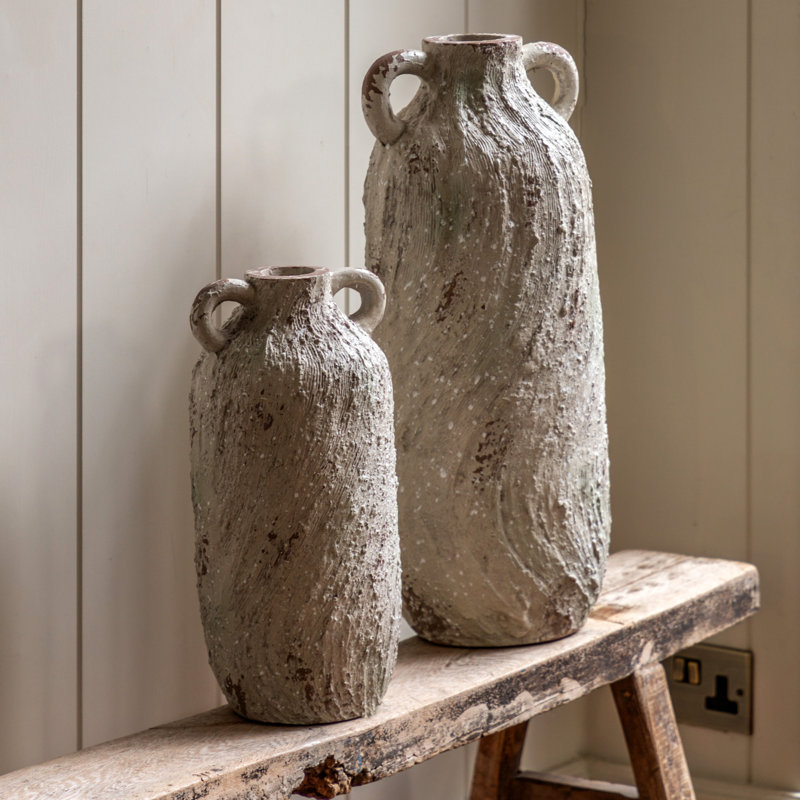 Metal Table Vase, 30 H x 30 W x 13 D cm