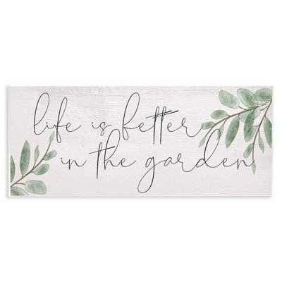 Life Is Better in Garden Wall Plaque, design by Lil' Rue