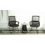 Chaise de réception en filet | Méridienne de bureau ergonomique pour salle d'attente, ensemble de 2 chaises et espaces invités  -1789394362