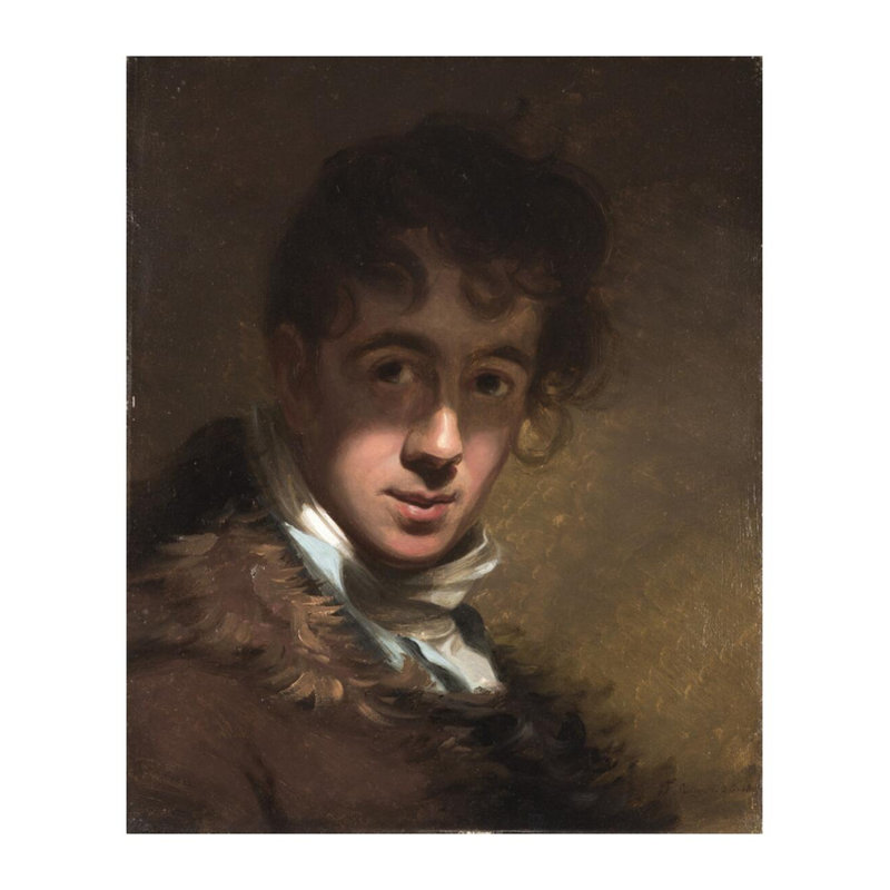Autoportrait par Thomas Sully - estampe numérique, H 28 po x l 22 po