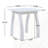 Acacia Wood Accent Side Table-807425659