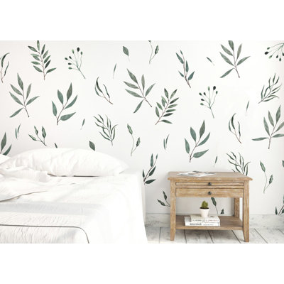 Ensemble d'adhésif décoratif feuilles 44 pièces