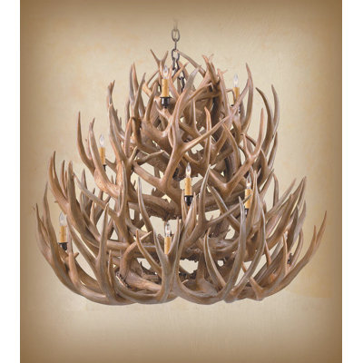 Lustre à niveaux 11 lumières Ridder Antler