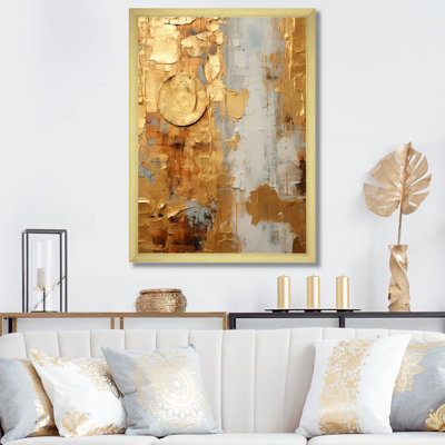 «Vintage Gold Togetherness I», reproduction d'art sur toile