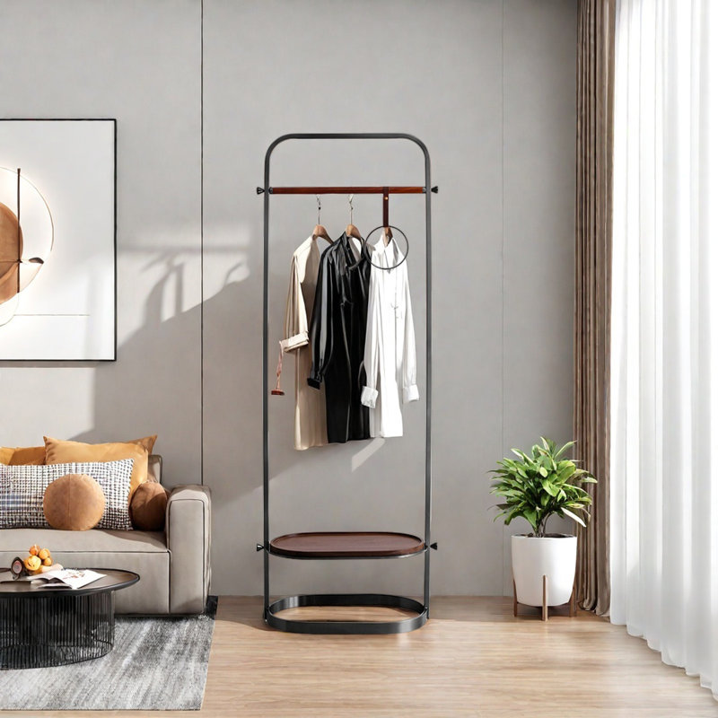 Versatile Elegant Coat Rack for Multiple Spaces, Black