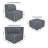 Praia 6-Piece Upholstered L-Shaped Sectional Sofa with Ottoman and Sunbrella Cushions-107485271