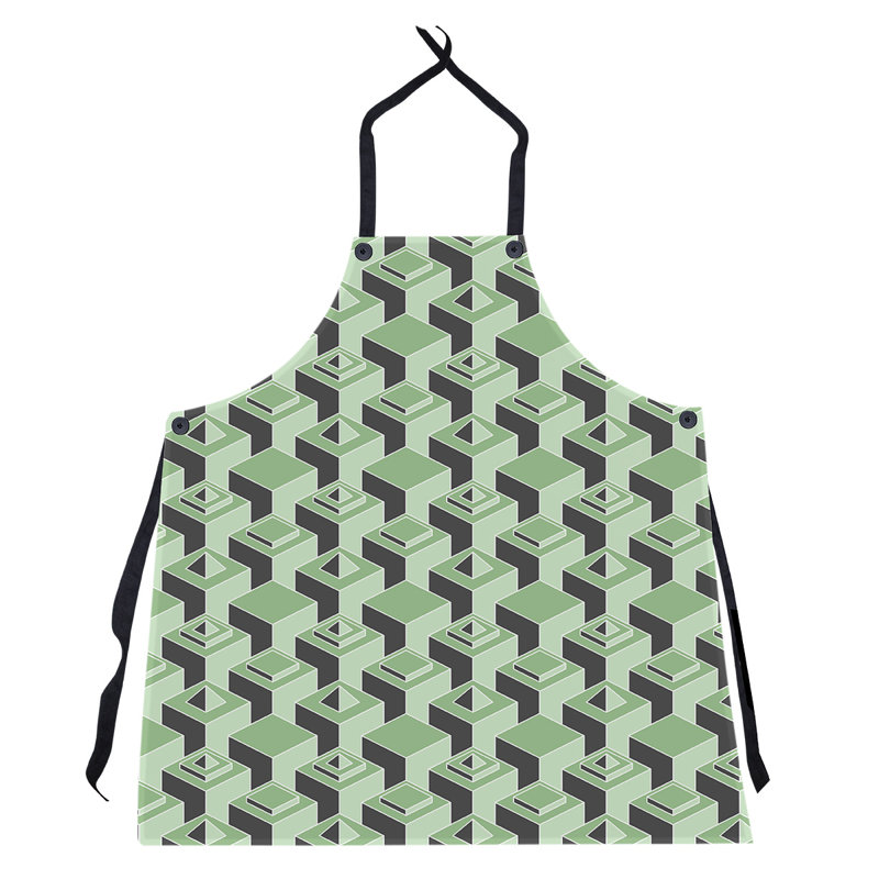 Jordao Bib Apron, Green/Black