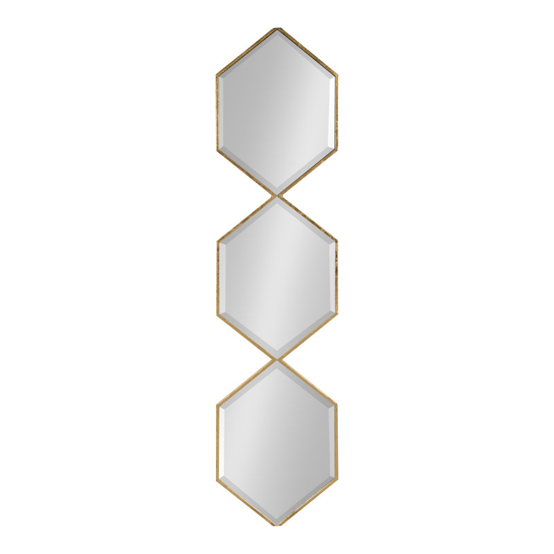 Postell Metal Flat Mirror, Gold