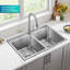 Évier de cuisine en acier inoxydable calibre 18 KRAUS Fairlane-114834510-114834509