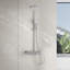 Chrome-plated Thermostatic Shower System with Child Lock