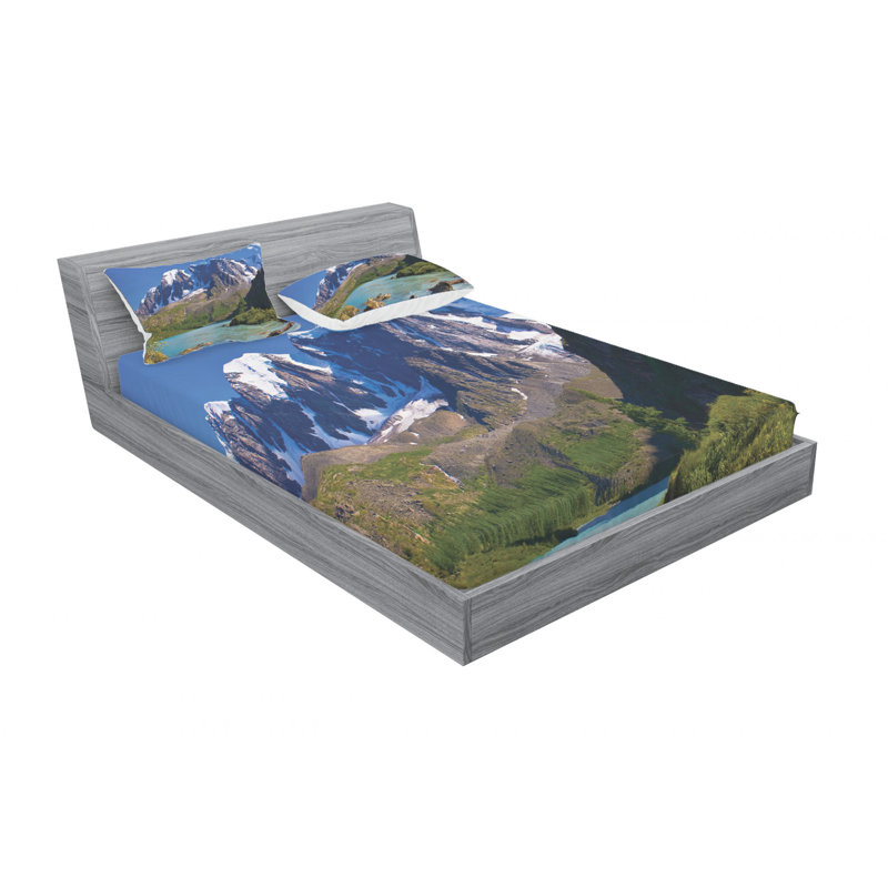Microfiber Sheet Set, Queen Sheet Set with Fitted Sheet