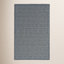 Kaden Smoke Hand-Woven Wool Shag Rug