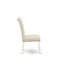 5 Piece Dining Table Set Includes a Rectangle Dining Room Table with Butterfly Leaf and 4 Light Beige Linen Fabric Parsons Chairs, Linen White-452332296-452332297-452332298
