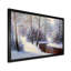 Forêt de Noël avec rivière II - art mural traditionnel sur toile-1839758815-1839758814