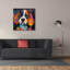 Toile épique Graffiti «Woof Beagle» par Rich Monet, 37 po x 37 po