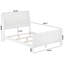 Portland Foundation Bed with Matching Footboard-1323667261-1323667260