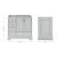 Base de meuble-lavabo simple 36,75 po Peightyn seulement-93359445