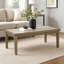 Table basse d'extérieur Inaya, brun, plateau en pierre frittée beige, 49 po