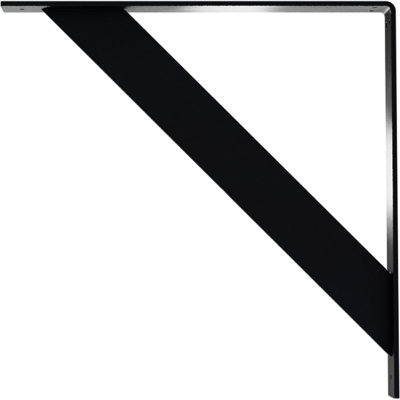2"W x 20"D x 20"H Traditional Steel Bracket, Powder Coated Black