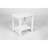 Durable Weather-resistant Rocking Chair Set With Stylish Side Table, 3-piece In White