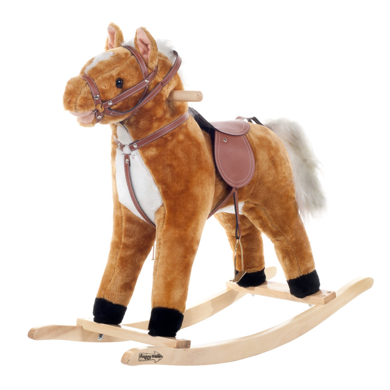 Cheval à bascule pelucheux Happy Trails
