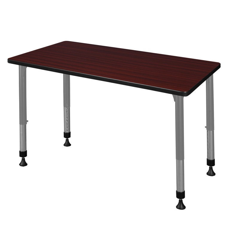 Kee Height Adjustable Training Table, Mahogany