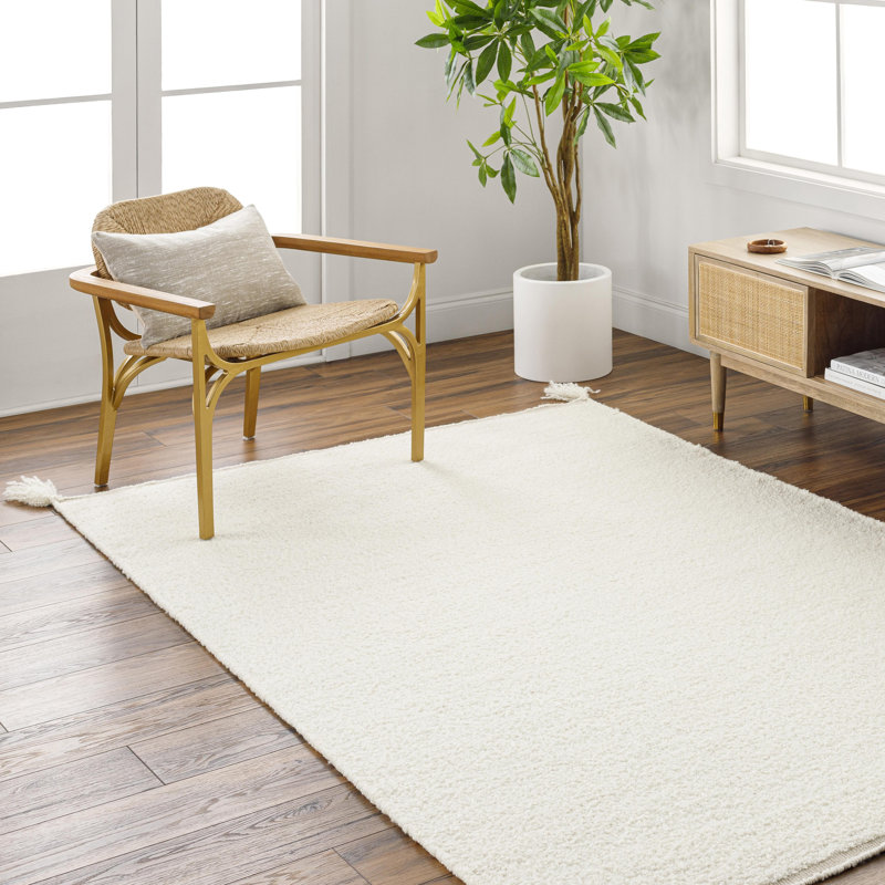 Amberg Hand Tufted Wool Indoor Rug, Rectangle 5' x 7'6"