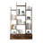 Industrial Style Bookshelf With 2 Drawers And 12 Open Shelves, Ideal For Displaying And Organizing Your Belongings.