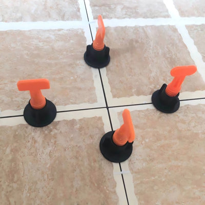 Ensemble de niveleurs à carrelage Outils essentiels pour la maison 100 niveleurs interchangeables + 2 clés