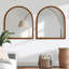 Miroir de salle de bain mural en bois arqué 35 "x 31" Anavaeh (ensemble de 2)-1402913128