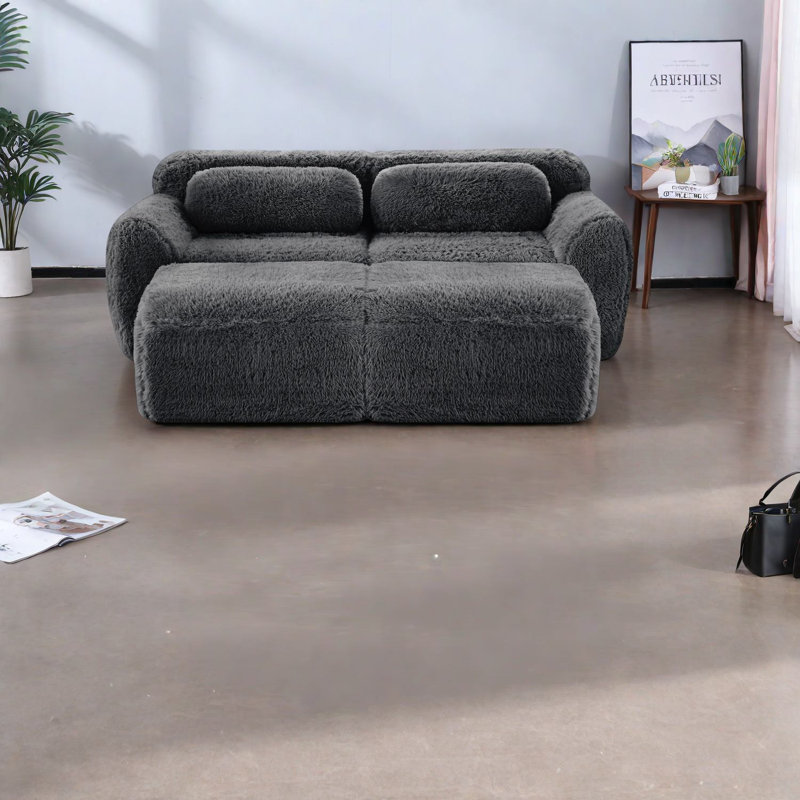 Canapés en tissu moelleux, conception ergonomique, sans assemblage, détente à la maison