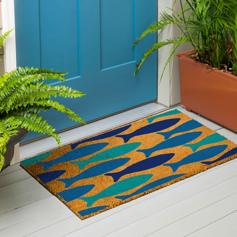 Coastal Coir Mat Fish 36x24"