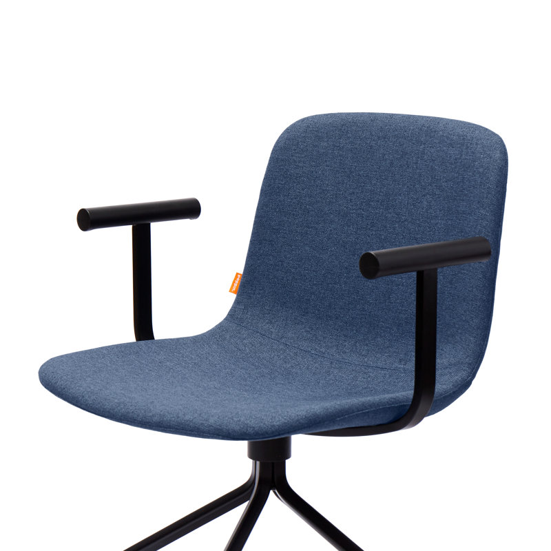 Chaise de bureau Key, Bleu foncé