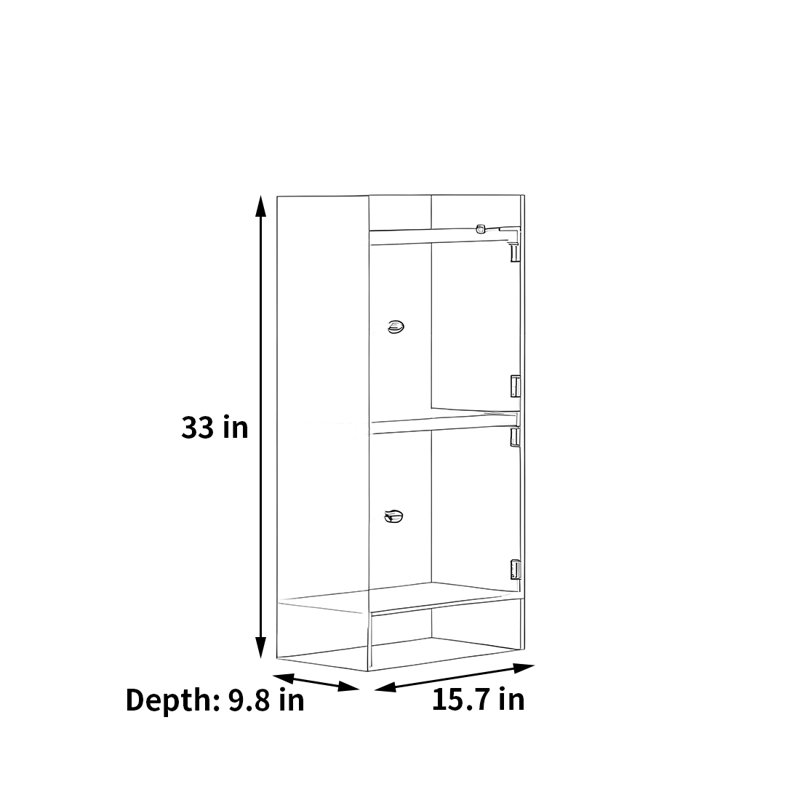 Bibliothèque de rangement simple et créative, (3 tablettes) H 33 po x l 15,7 po x P 9,8 po, Vert