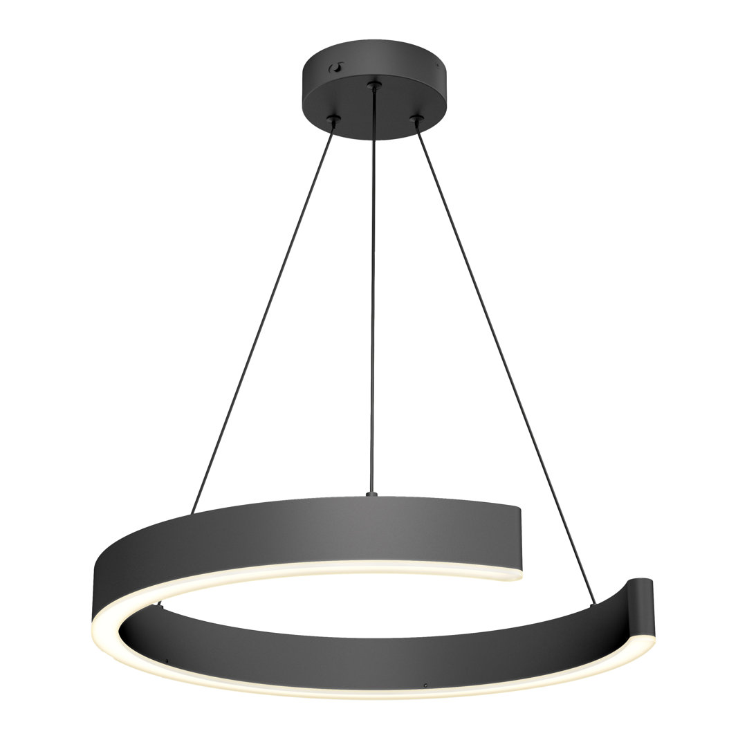 Ivy Bronx Pinera LED Modern Pendant Light, Matte Black Ivy Bronx